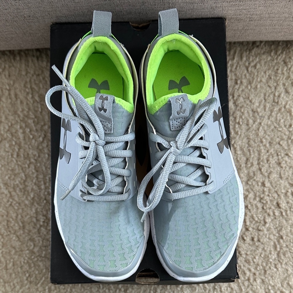 Under Armour Women’s Sneakers - Gray and Neon Green - Picture 6 of 7